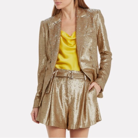Jonathan Simkhai Jackets & Blazers - Jonathan Simkhai Distressed Sequin Double Breasted Blazer (Missing a But…
